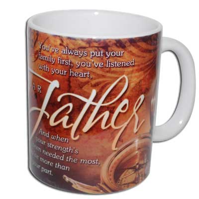 "Mug with Message (Father) - code 013 - Click here to View more details about this Product